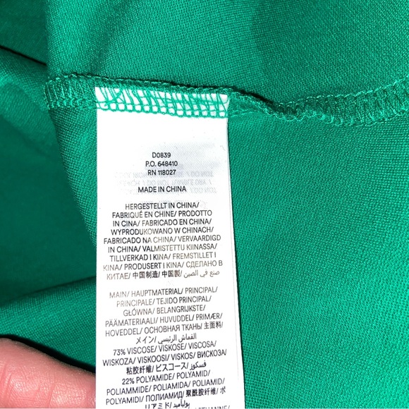 Boden Dress Womens Size 8 R US Catherine Ponte Colorblock Kelly Green Navy Blue - Picture 12 of 13